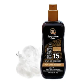 Australian Gold Żel Do Opalania Z Bronzerem Spf 15 — CAS 13463-41-7 — C10H8N2O2S2Zn — odczynnik chemiczny